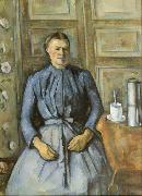Paul Cezanne Woman with Coffee Pot (mk09) oil on canvas